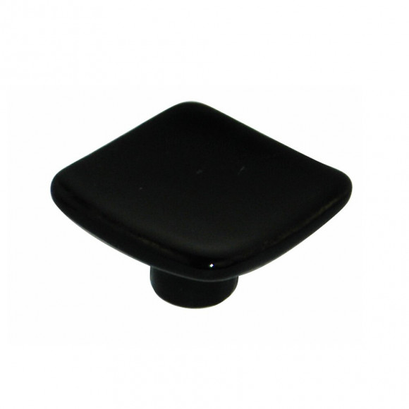 Bouton carré 37mm céramique noir