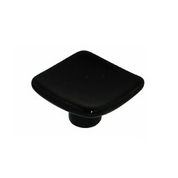 Bouton carré 37mm céramique noir