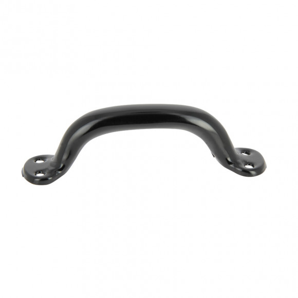 Poignée valise 125mm acier laqué noir