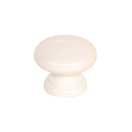 Bouton univers diamètre 45mm hêtre laqué blanc