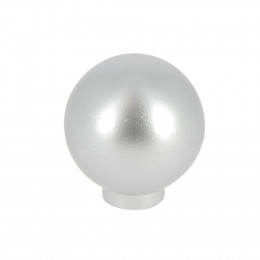 Lot 6 boutons boule 27mm plastique alu naturel