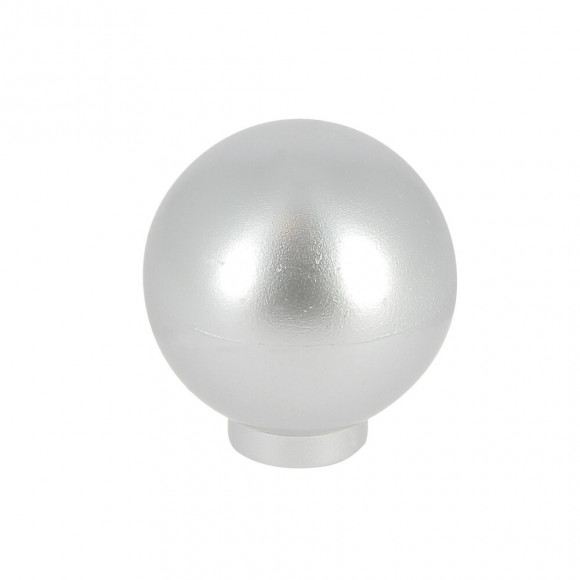 Lot 6 boutons boule 27mm plastique alu naturel