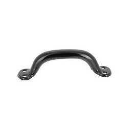 Poignée valise 125mm acier laqué noir