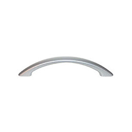 Poignée courbe entraxe 128mm plastique chrome mat