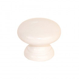 Bouton univers diamètre 45mm hêtre laqué blanc