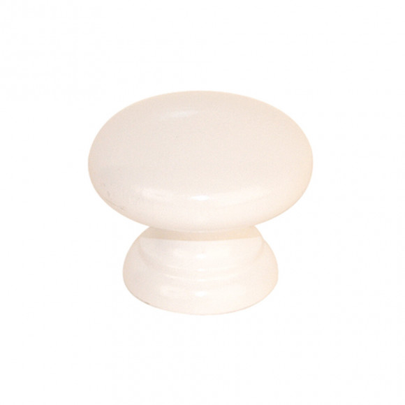 Bouton univers diamètre 45mm hêtre laqué blanc