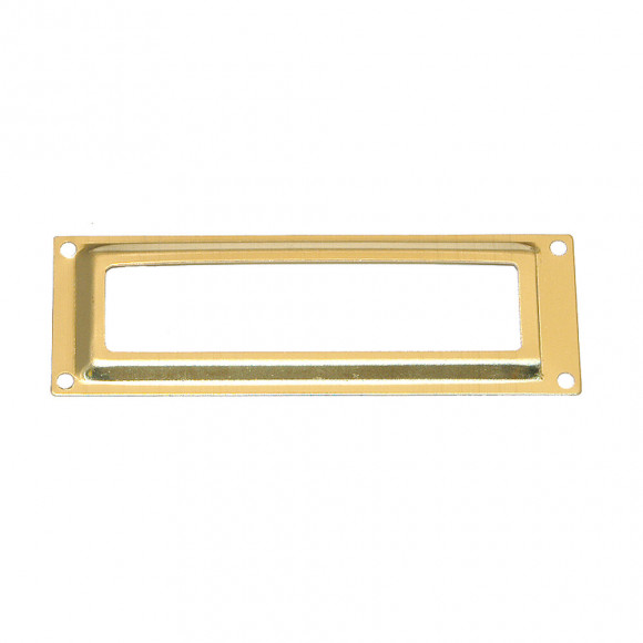 Porte étiquette 72x24mm acier laitonné