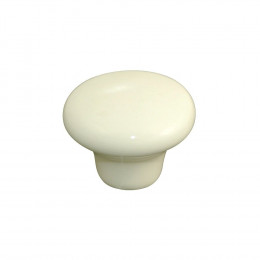 Lot 6 boutons diamètre 32mm céramique ivoire