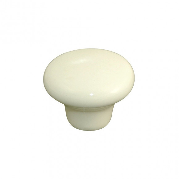 Lot 6 boutons diamètre 32mm céramique ivoire