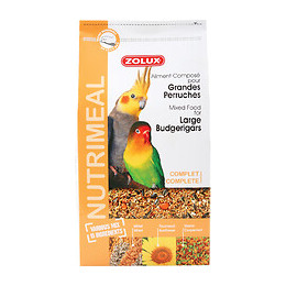 Aliments complets pour grandes perruches ZOLUX Nutrimeal 800 g