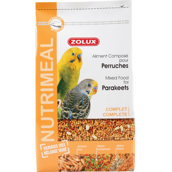 Aliments complets pour perruches ZOLUX Nutrimeal 2,5 kg