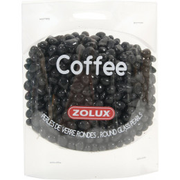 Perles de verre Coffee rondes pour aquarium