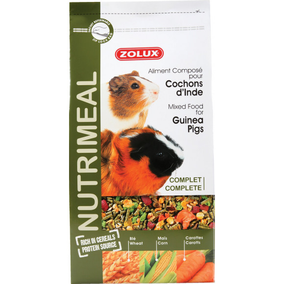 Aliments complets pour cochons d'inde ZOLUX Nutrimeal 800 g