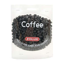 Perles de verre Coffee rondes pour aquarium