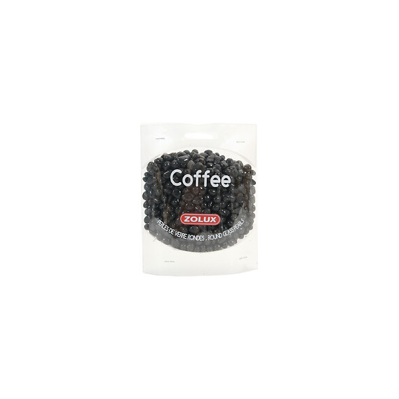 Perles de verre Coffee rondes pour aquarium