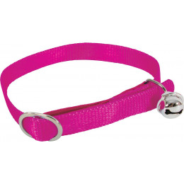 Collier nylon chat fuschia