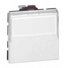 Poussoir porte étiquette Mosaic - 6 A - 2 modules