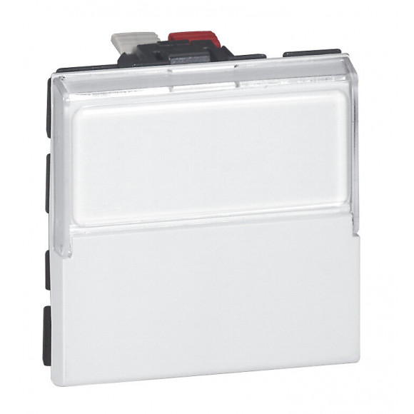 Poussoir porte étiquette Mosaic - 6 A - 2 modules