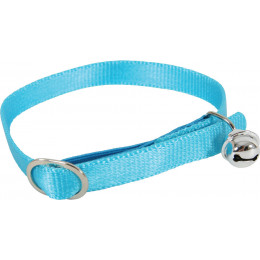 Collier nylon chat turquoise