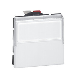 Poussoir porte étiquette Mosaic - 6 A - 2 modules