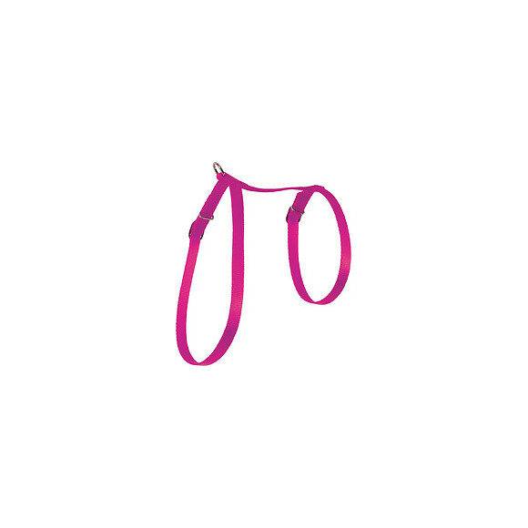 Harnais nylon chat fuschia
