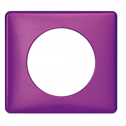 Plaque métal 1p violet irisé