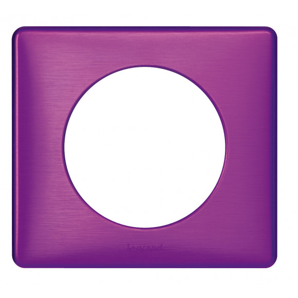 Plaque métal 1p violet irisé