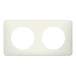 Plaque Céliane - Poudré Craie - 2 postes