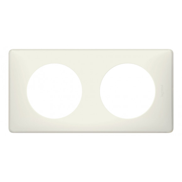 Plaque Céliane - Poudré Craie - 2 postes