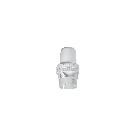 Douille pour ampoule B22 avec bague - isolant blanc