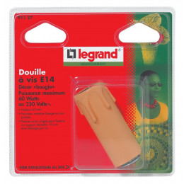 Douille bougie E14 - hauteur 65mm