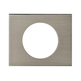 Plaque Céliane Matières 1 poste - finition Inox Brossé