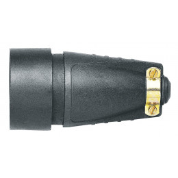 Fiche femelle avec terre caoutchouc 20A - 4 alvéoles