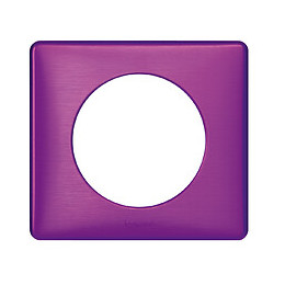 Plaque métal 1p violet irisé