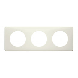 Plaque Céliane - Poudré Craie - 3 postes