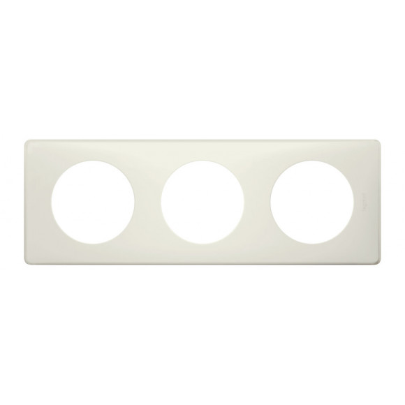 Plaque Céliane - Poudré Craie - 3 postes