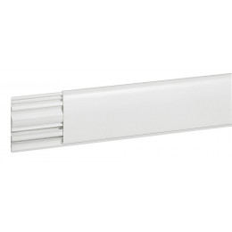 Plinthe avec cloison Céliane déco 82x12.5mm - blanc