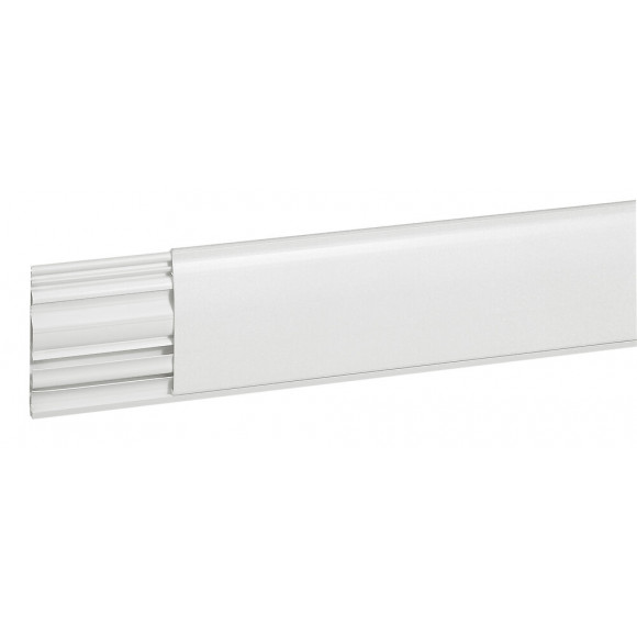 Plinthe avec cloison Céliane déco 82x12.5mm - blanc