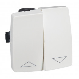 Interrupteur de volets roulants pour moulure Appareillage Saillie