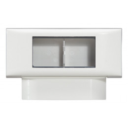 Cadre double pour appareillage Mosaic - pour moulures 16mm