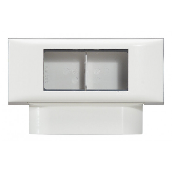 Cadre double pour appareillage Mosaic - pour moulures 16mm