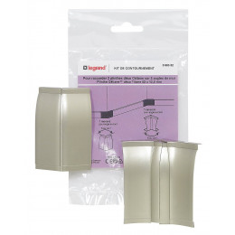 Kit de contournement - pour moulure Céliane déco 82x12.5mm - Titane