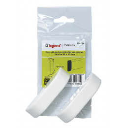 Embouts pour plinthe 80x20mm x2
