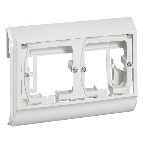 Cadre double pour appareillage Mosaic - pour plinthe 80x20mm