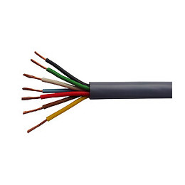 Câble caravane gris à la coupe 7x1mm2.