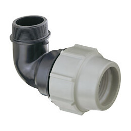 Raccord PLASSON Série 7 Modèle 7850 Coude PP à 90° D.20mm 1/2''
