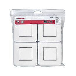 Lot Mosaic 4 interrupteurs