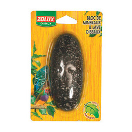 Bloc minéraux et lave