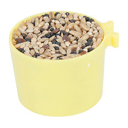 Boite de 2 godets pour canaris miel