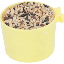 Boite de 2 godets pour canaris miel